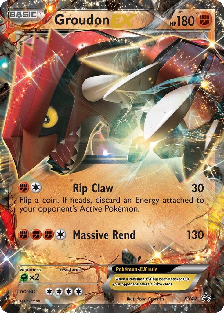 Promo Groudon EX Pokémon card
