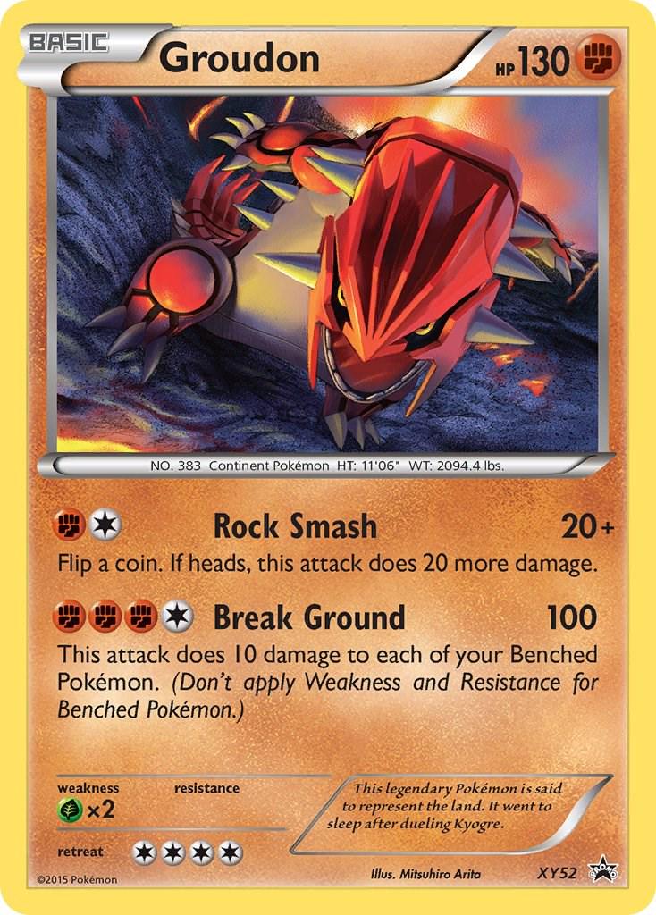 Promo Groudon Pokémon card