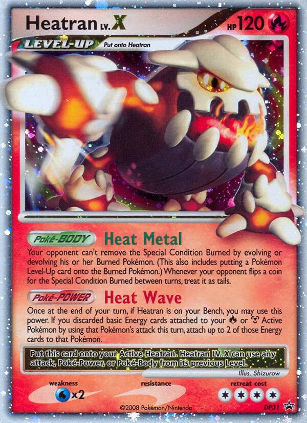 Promo Heatran LV.X Pokémon card