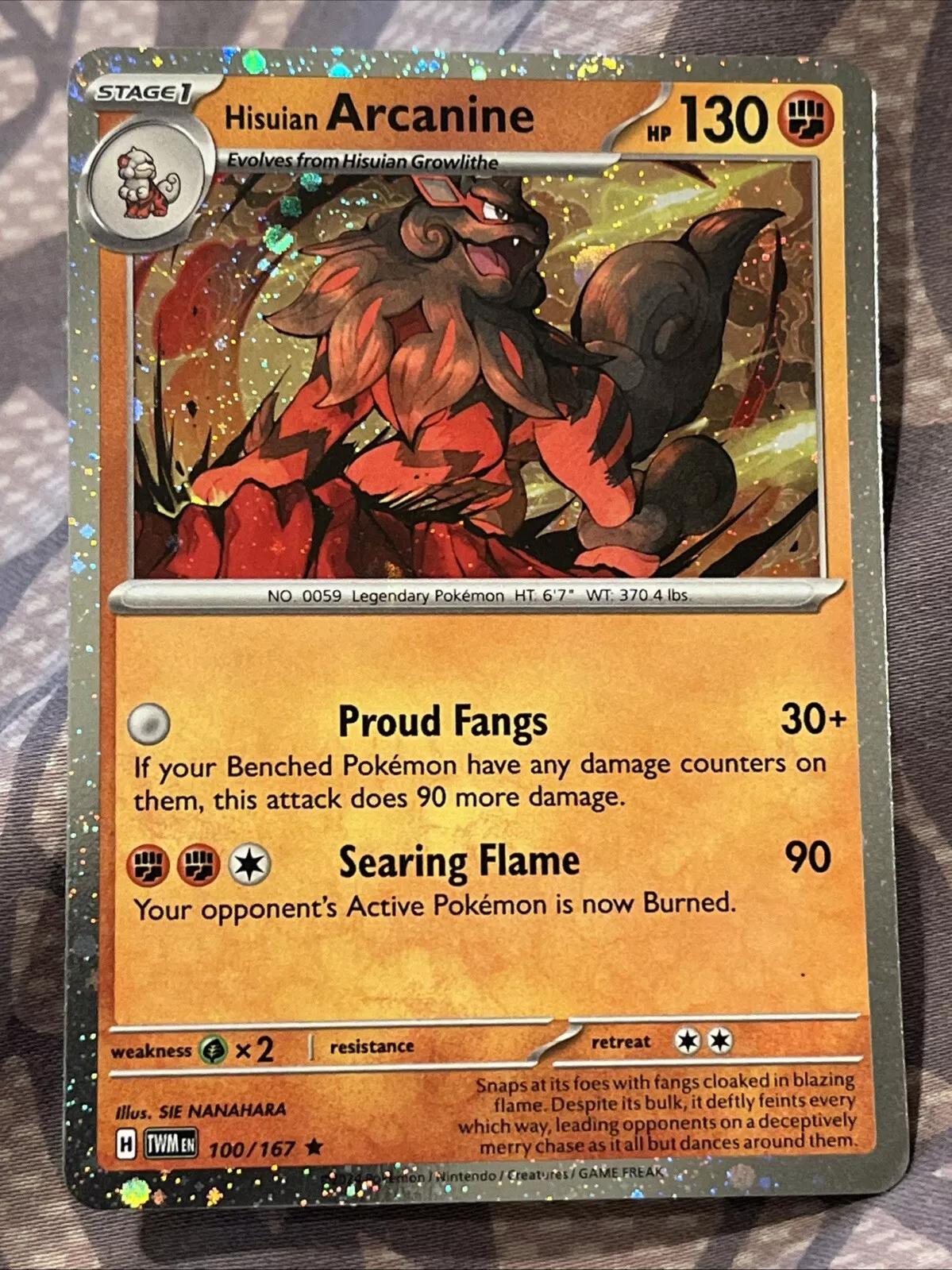 Promo Hisuian Arcanine [cosmos-holo] Pokémon card