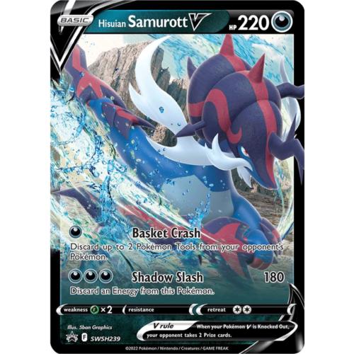 Promo Hisuian Samurott V Pokémon card