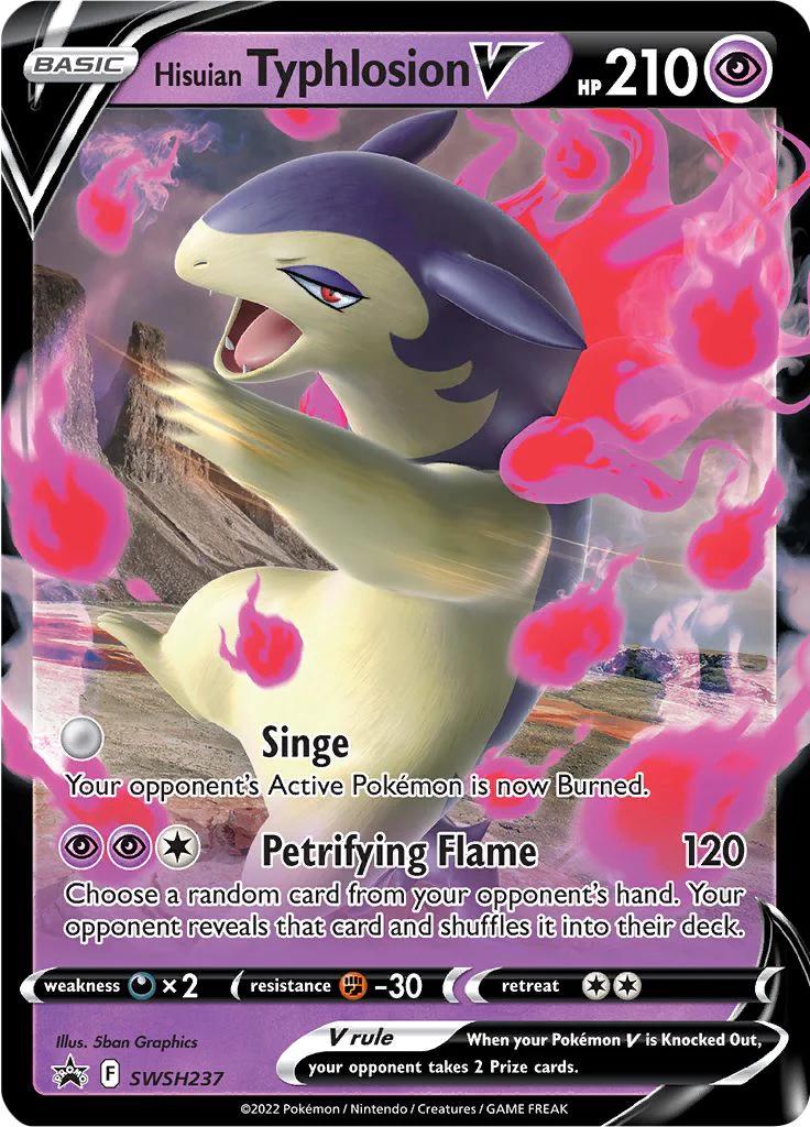 Promo Hisuian Typhlosion V Pokémon card