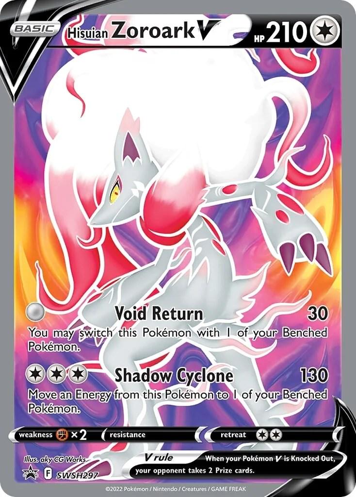 Promo Hisuian Zoroark V Pokémon card
