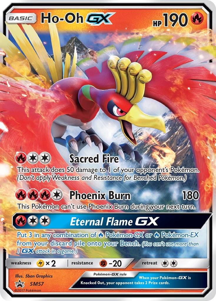 Promo Ho-Oh GX Pokémon card