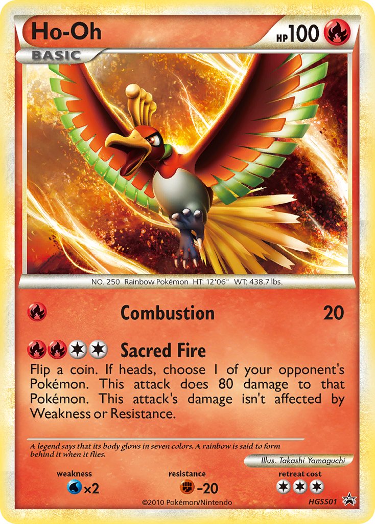 Promo Ho-Oh Pokémon card