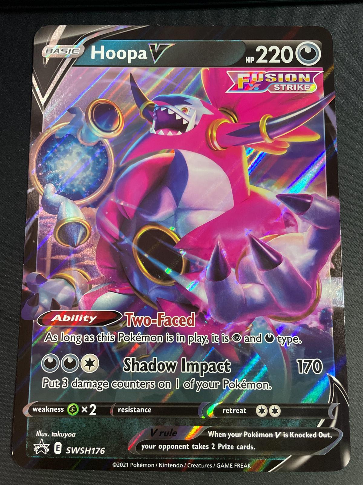 Promo Hoopa V Pokémon card