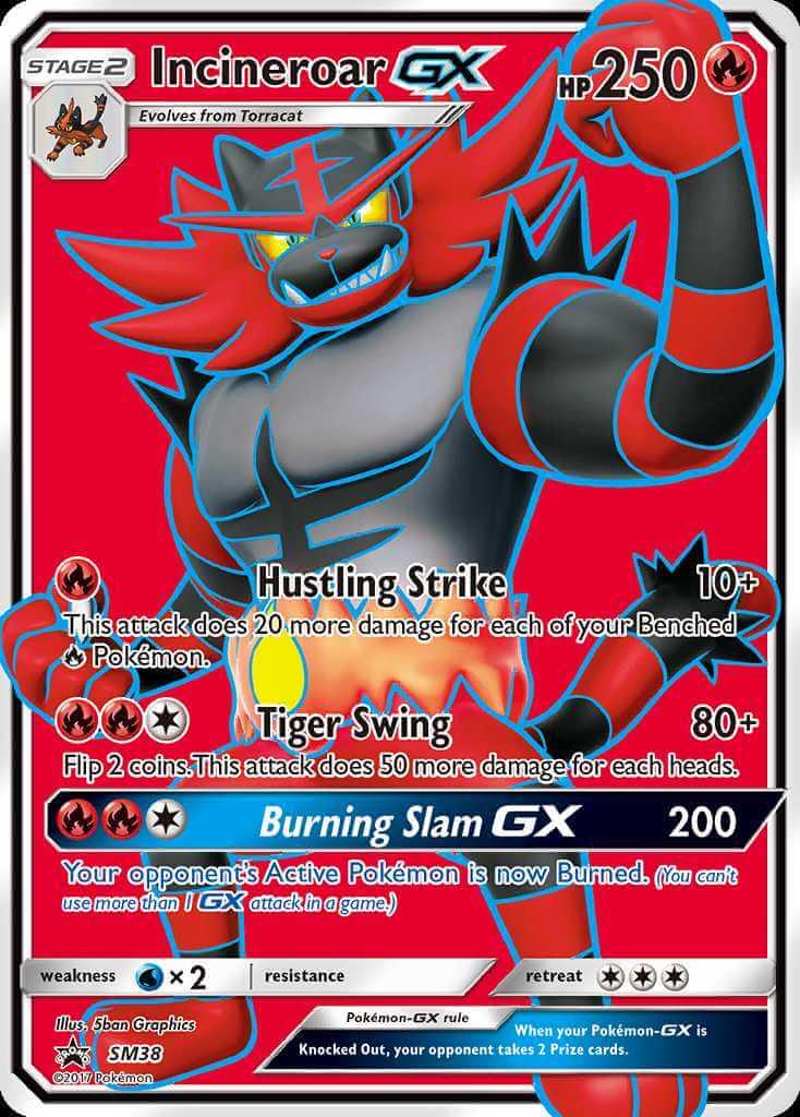 Promo Incineroar GX Pokémon card