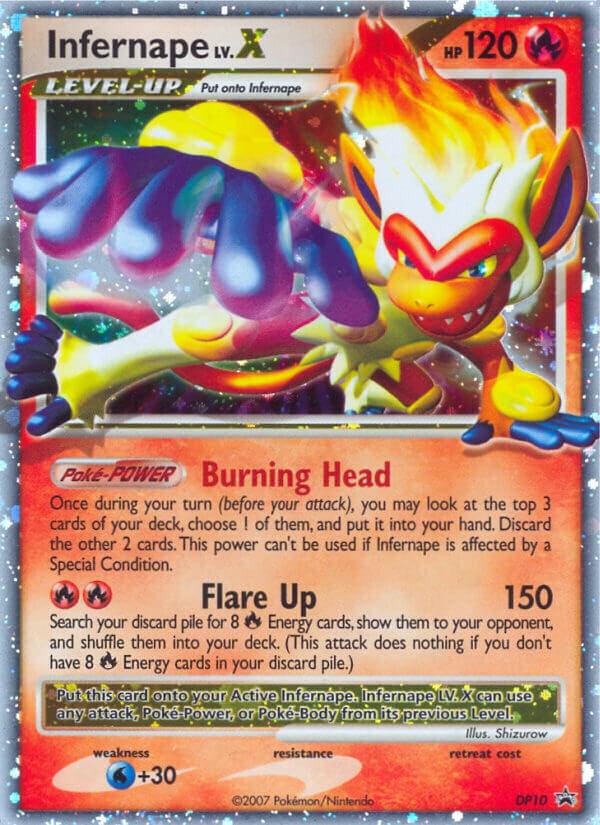 Promo Infernape LV.X Pokémon card