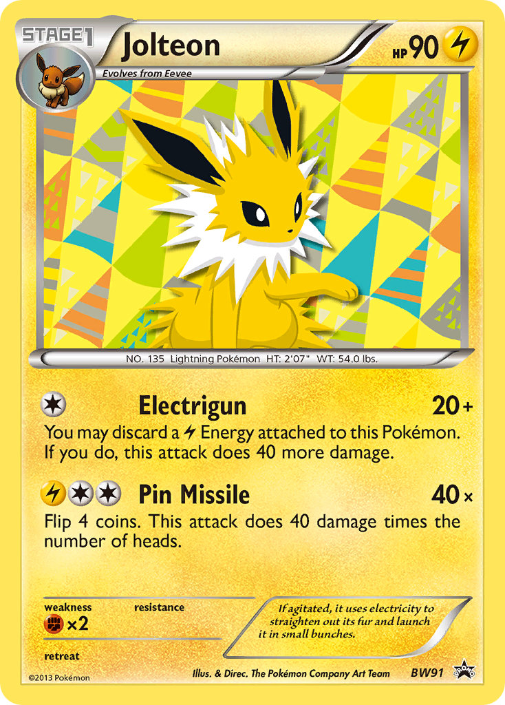 Promo Jolteon Pokémon card