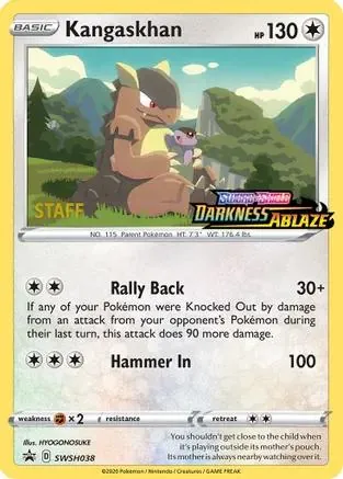 SWSH Black Star Promos Kangaskhan [Prerelease-Staff] Pokémon card