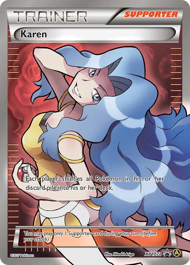 Promo Karen Pokémon card