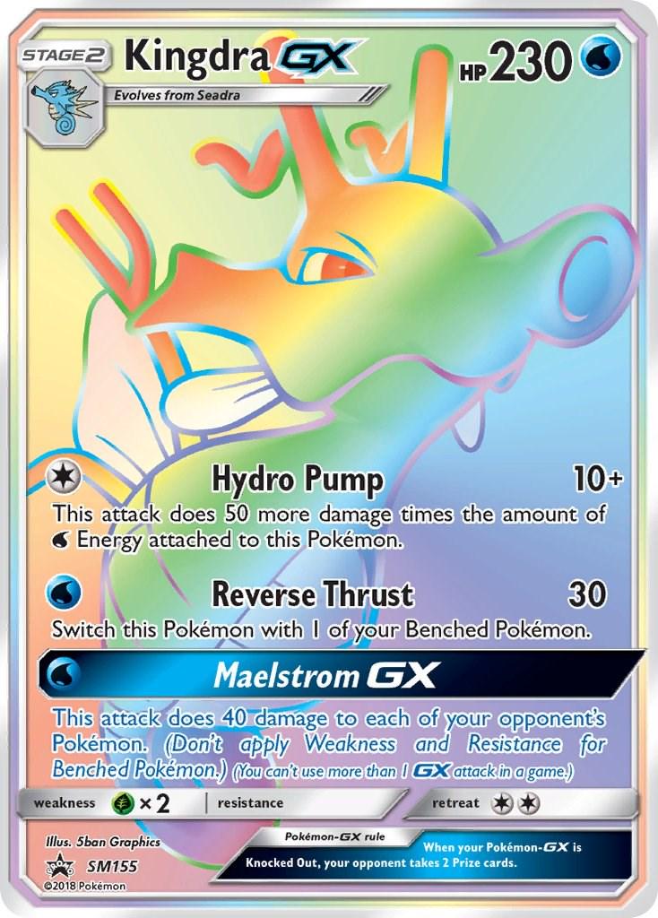 Promo Kingdra GX Pokémon card