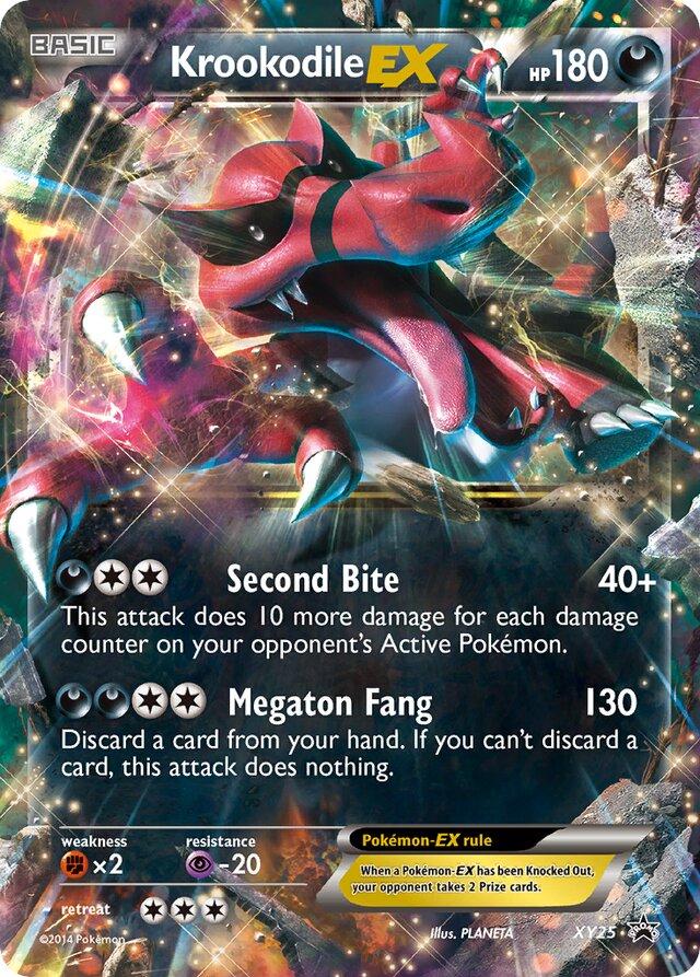 Promo Krookodile EX Pokémon card