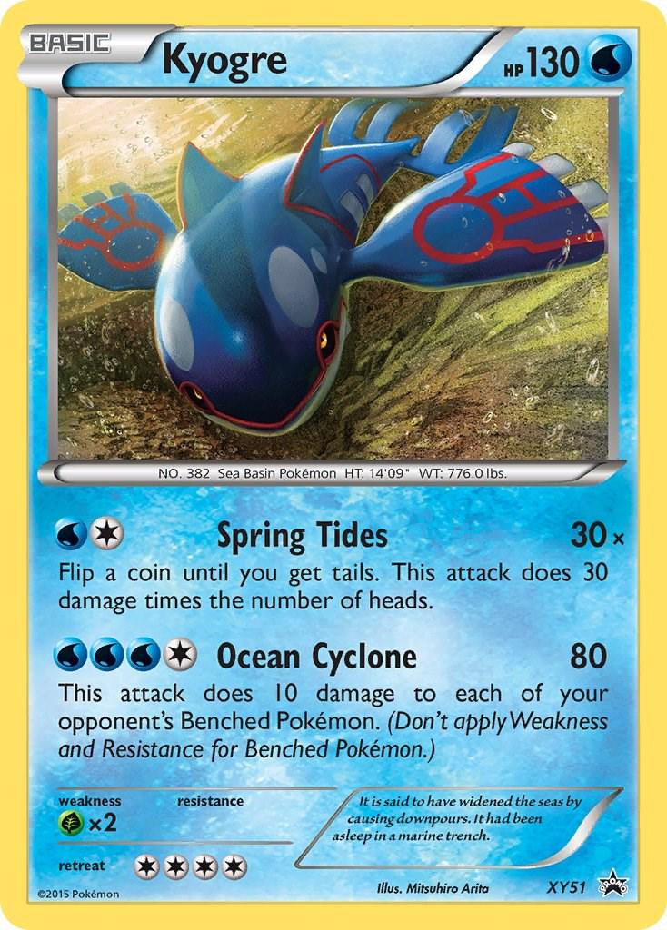 Promo Kyogre Pokémon card