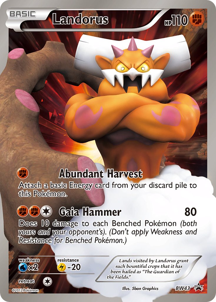 Promo Landorus Pokémon card