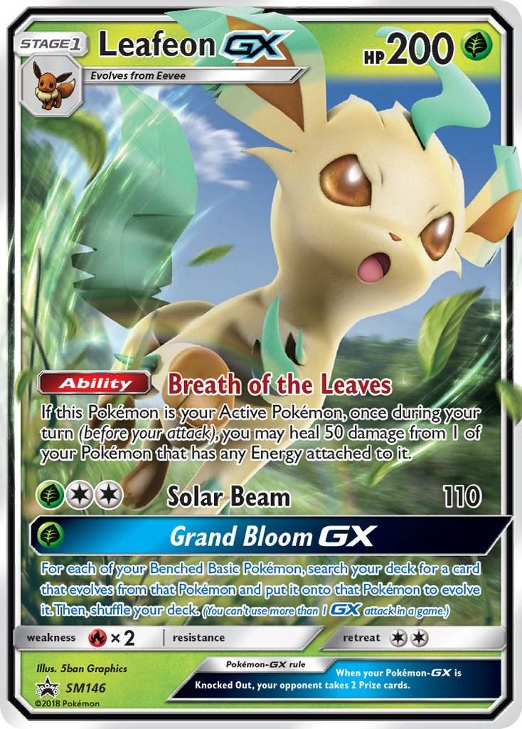 Promo Leafeon GX Pokémon card