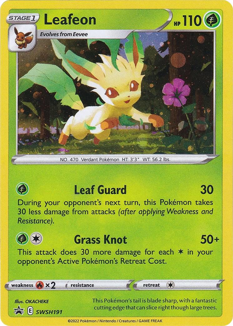 Promo Leafeon Pokémon card