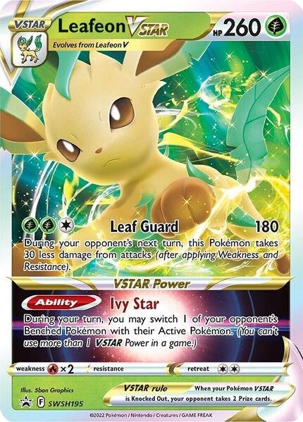 Promo Leafeon V Star Pokémon card