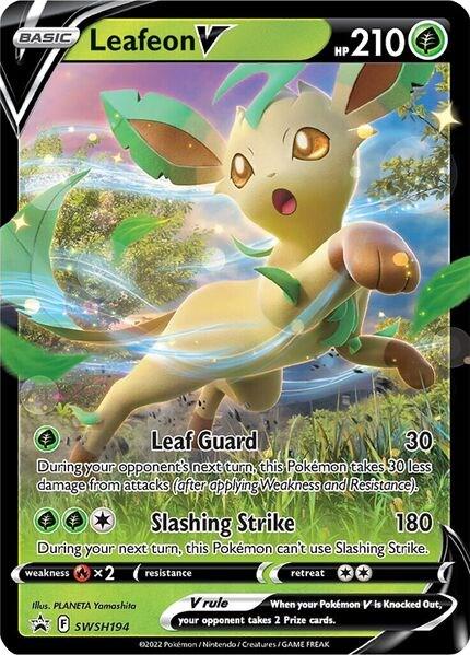 Promo Leafeon V Pokémon card