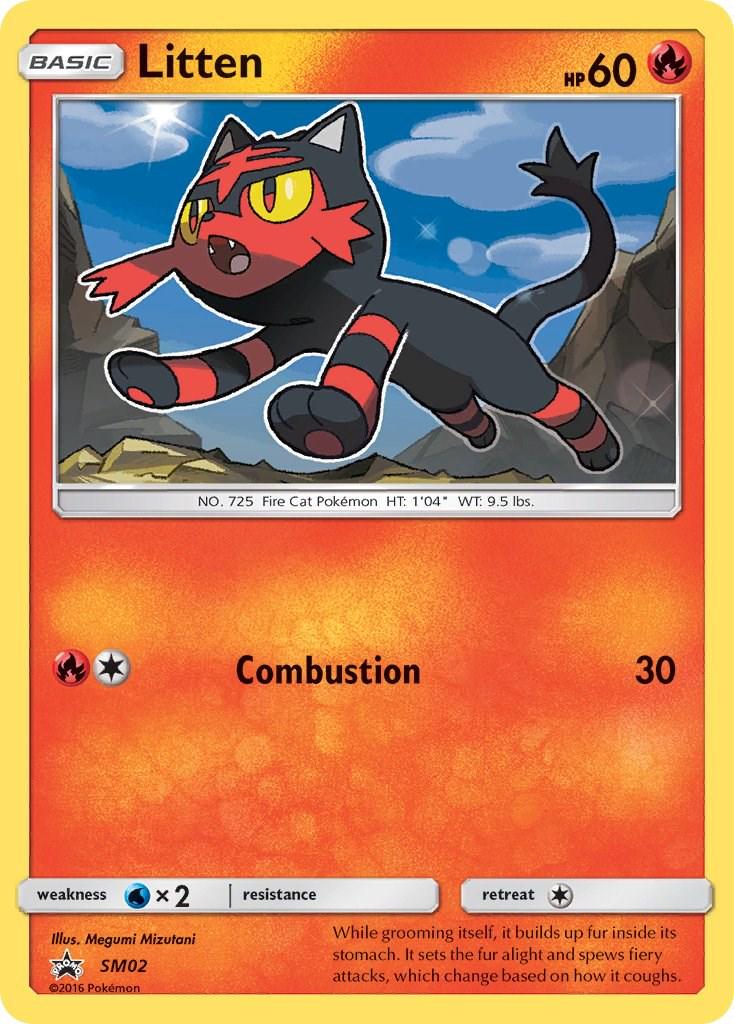 Promo Litten Pokémon card