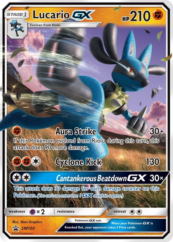 Promo Lucario GX Pokémon card