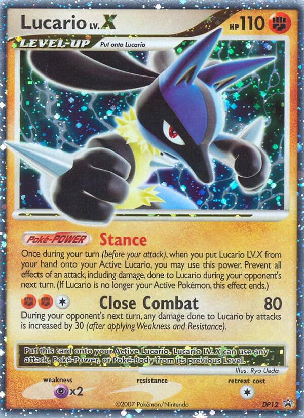 Promo Lucario LV.X Pokémon card