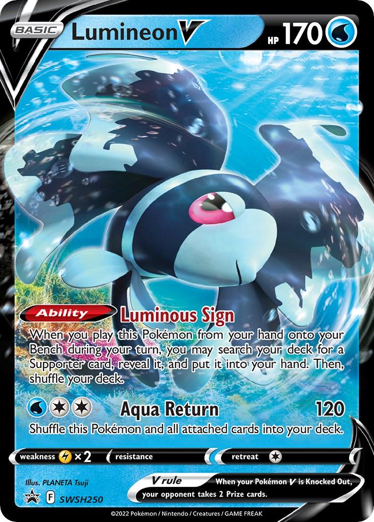 Promo Lumineon V Pokémon card
