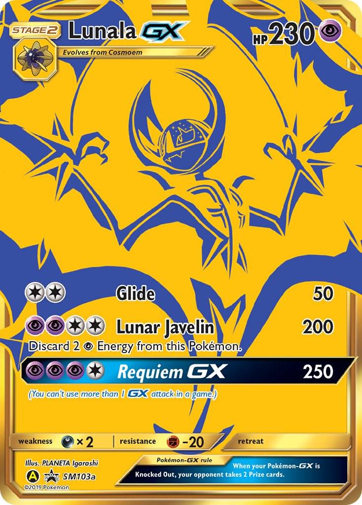 Promo Lunala GX Pokémon card