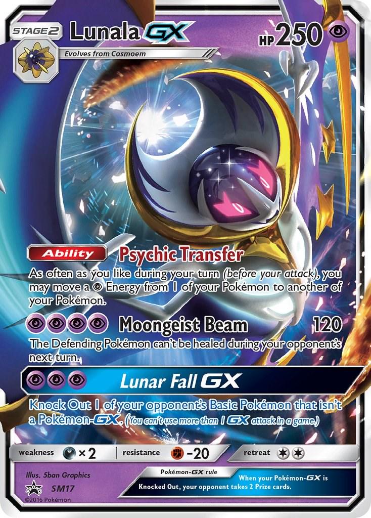 Promo Lunala GX Pokémon card