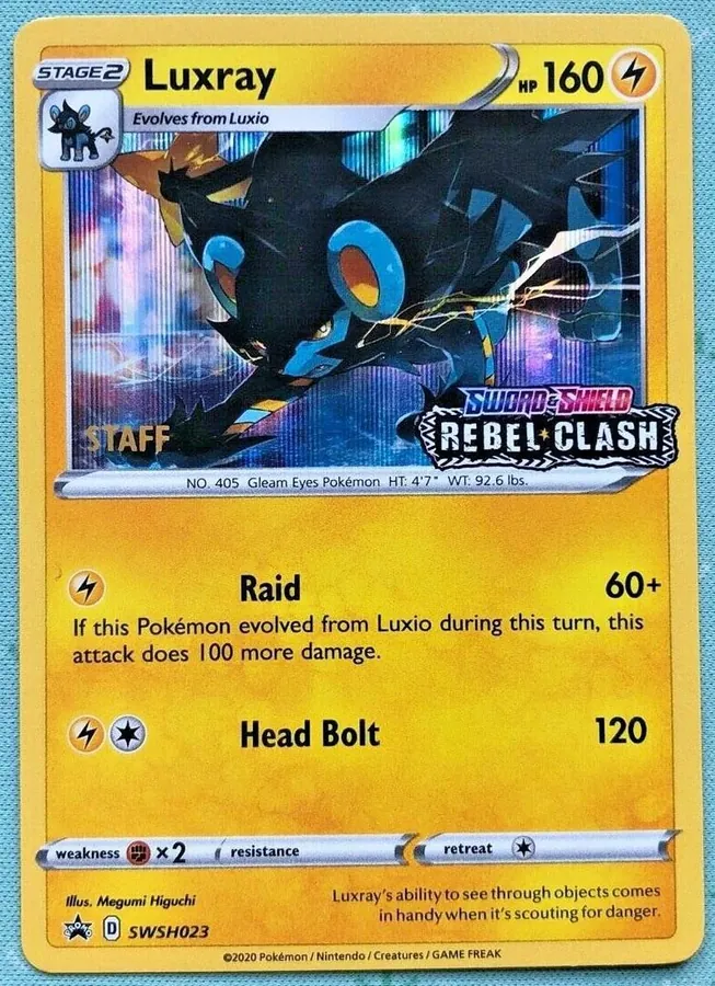 SWSH Black Star Promos Luxray [Staff] Pokémon card