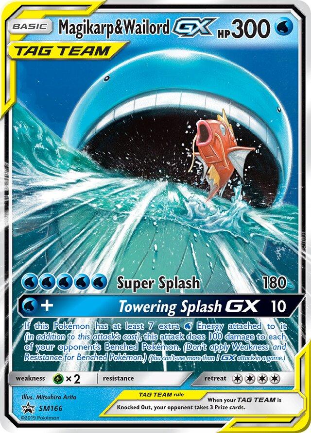 Promo Magikarp & Wailord GX Pokémon card