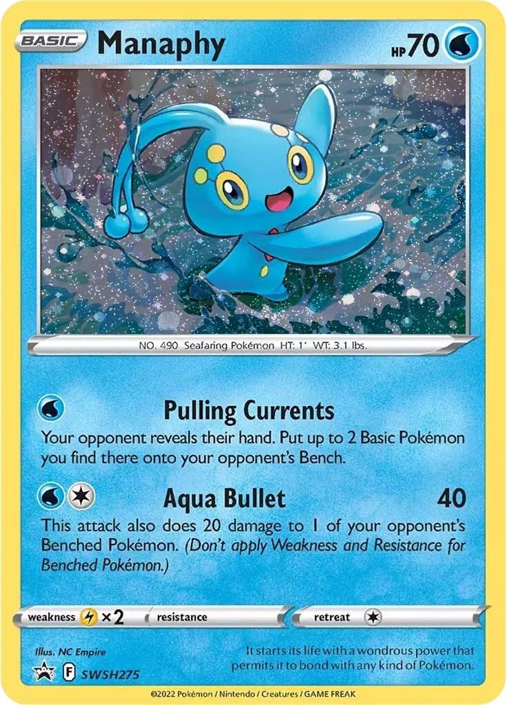 Promo Manaphy Pokémon card