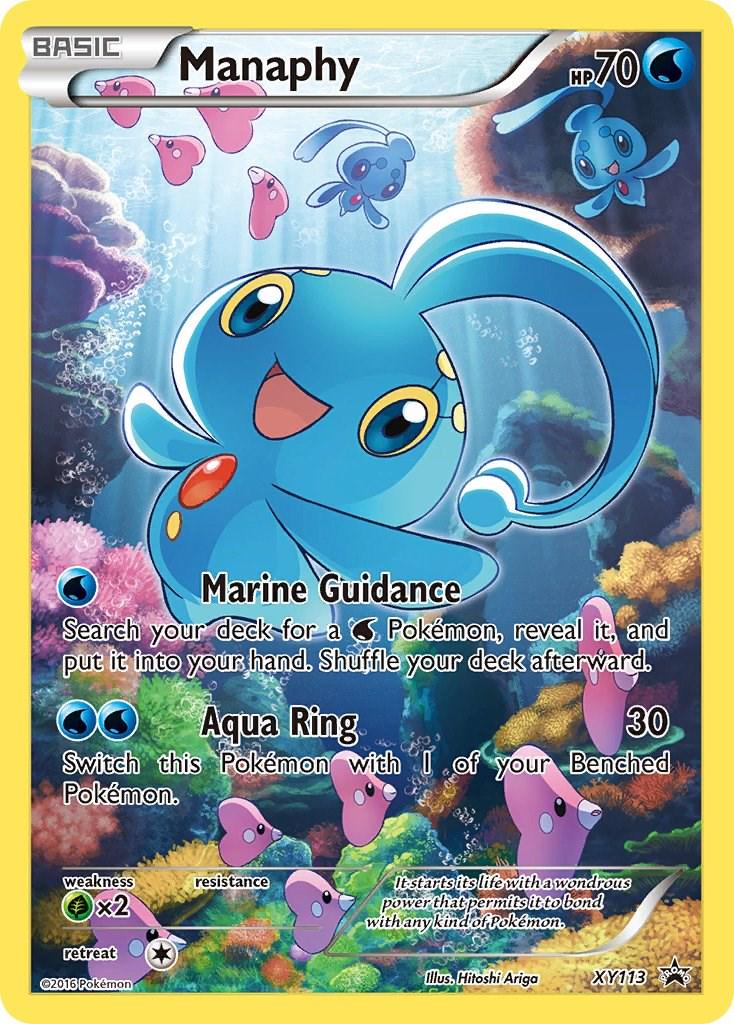 Promo Manaphy Pokémon card