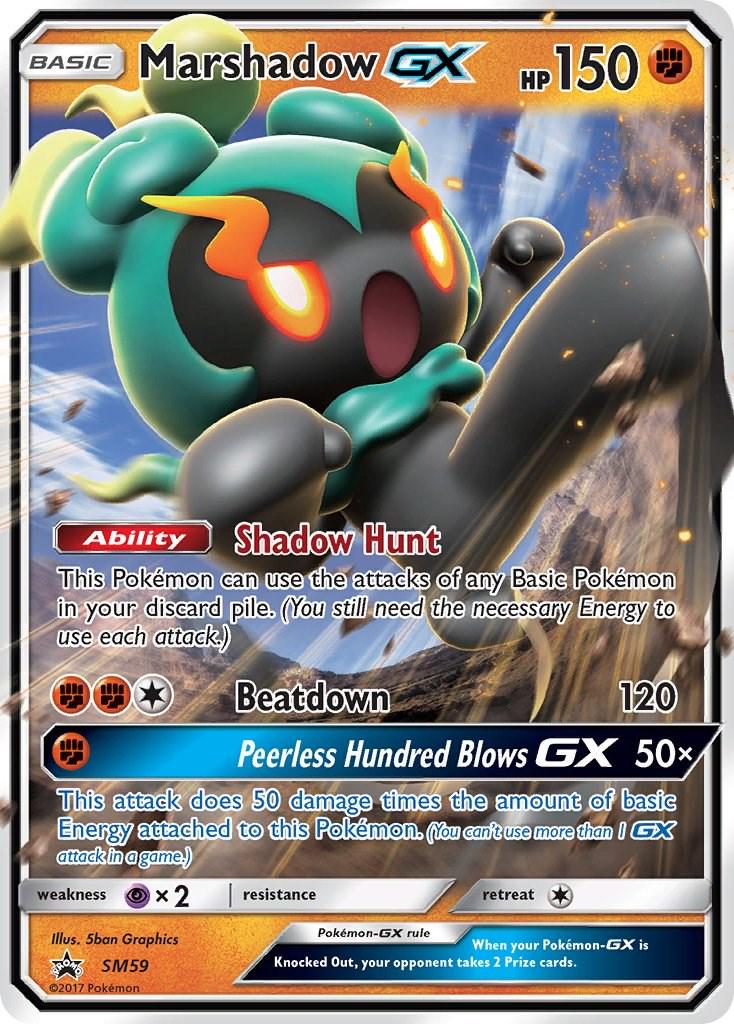 Promo Marshadow GX Pokémon card