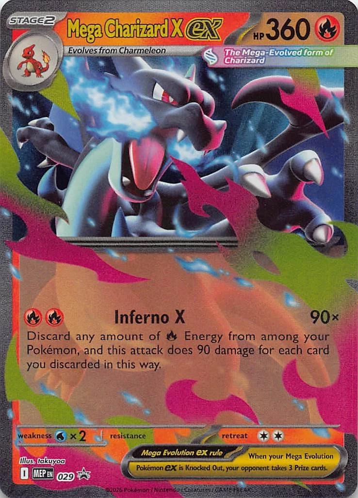 Promo Mega Charizard X Ex Pokémon card