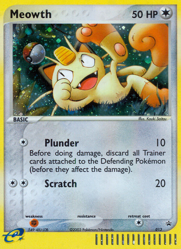 Promo Meowth Pokémon card