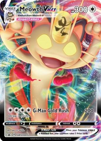 Promo Meowth VMAX Pokémon card
