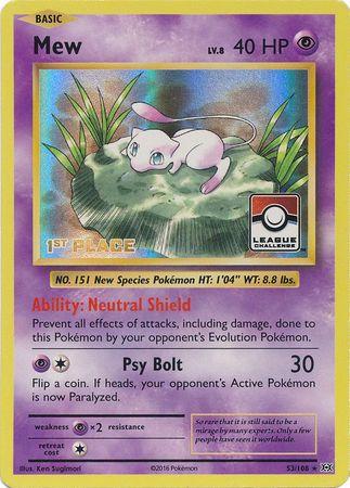 Promo Mew [1st-Place-League-Promo] Pokémon card