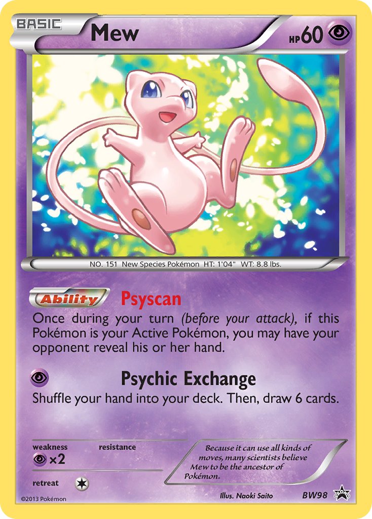 Promo Mew Pokémon card