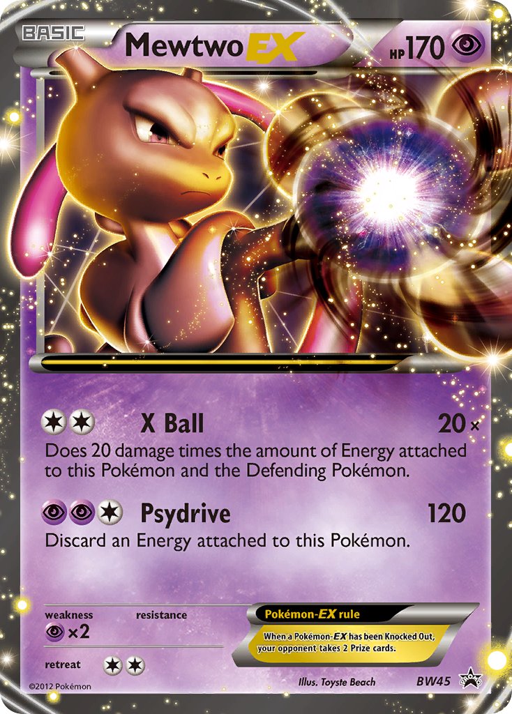 Promo Mewtwo EX Pokémon card