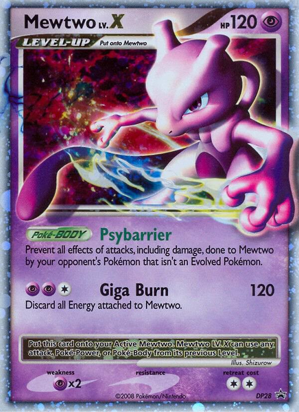 Promo Mewtwo LV.X Pokémon card