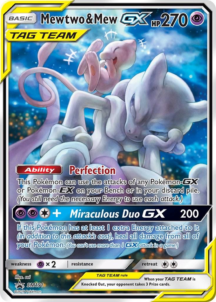 Promo Mewtwo & Mew GX Pokémon card