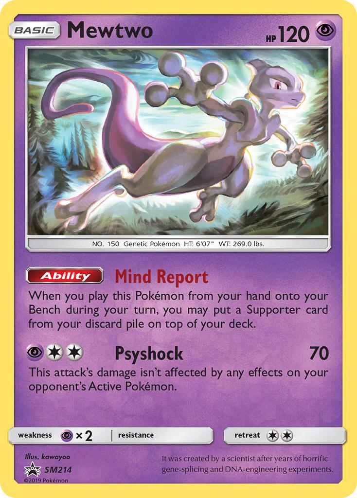 Promo Mewtwo Pokémon card