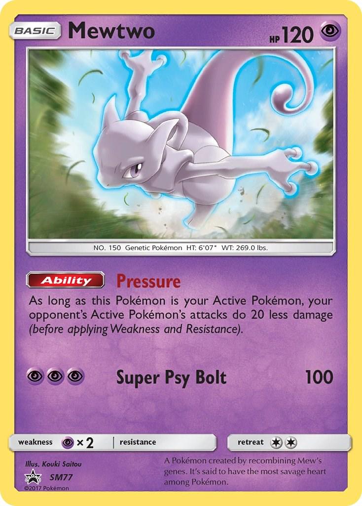 Promo Mewtwo Pokémon card