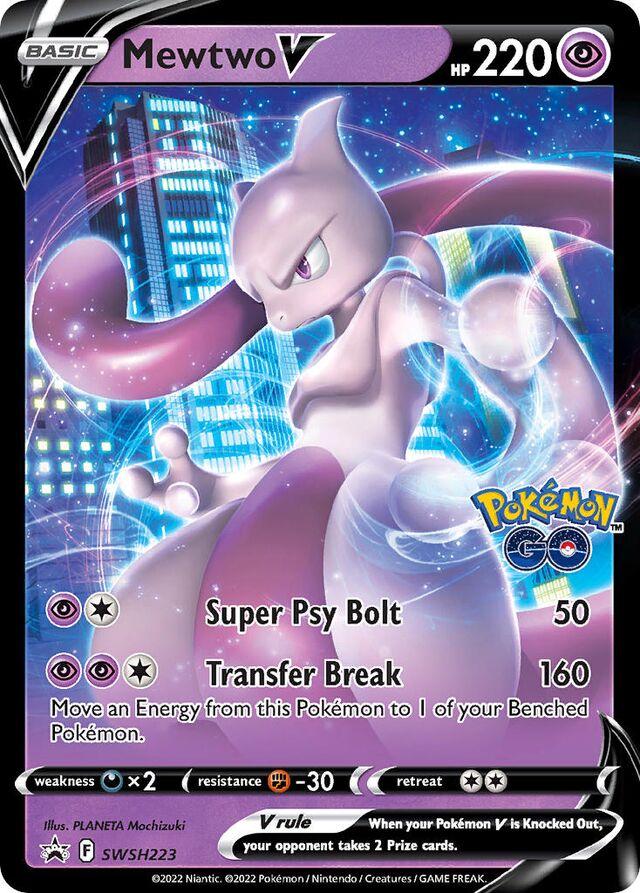Promo Mewtwo V Pokémon card