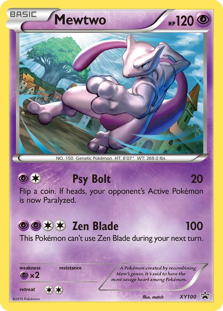 Promo Mewtwo Pokémon card
