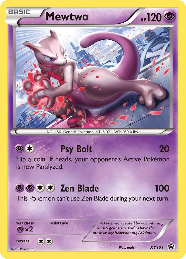 Promo Mewtwo Pokémon card