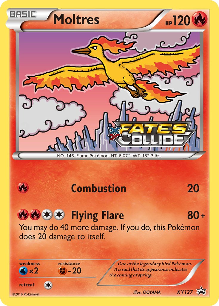 Promo Moltres Pokémon card