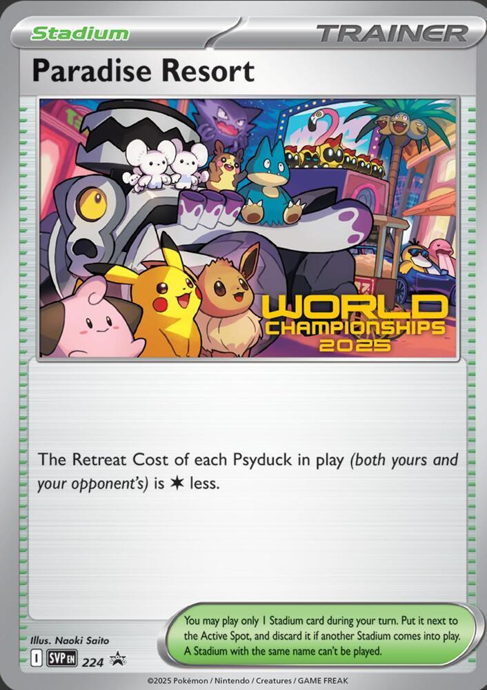 Promo Paradise Resort [World-Championships-2025] Pokémon card