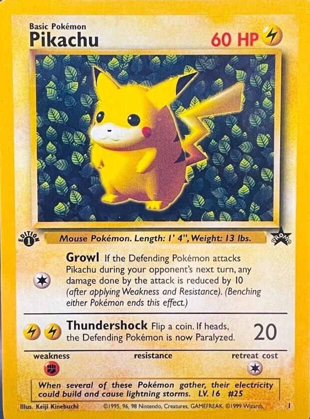 Promo Pikachu [1st-Edition-Error] Pokémon card